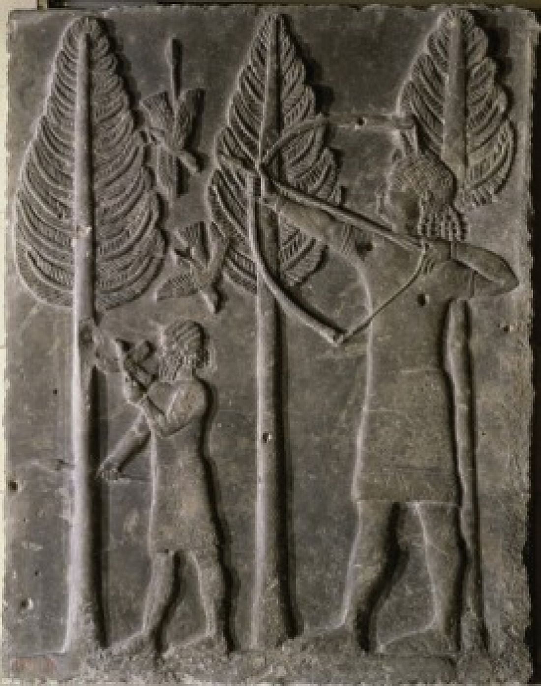 Relief Hunting Scene Mesopotamian Art Musee du Louvre Paris Canvas Art - (18 x 24)
