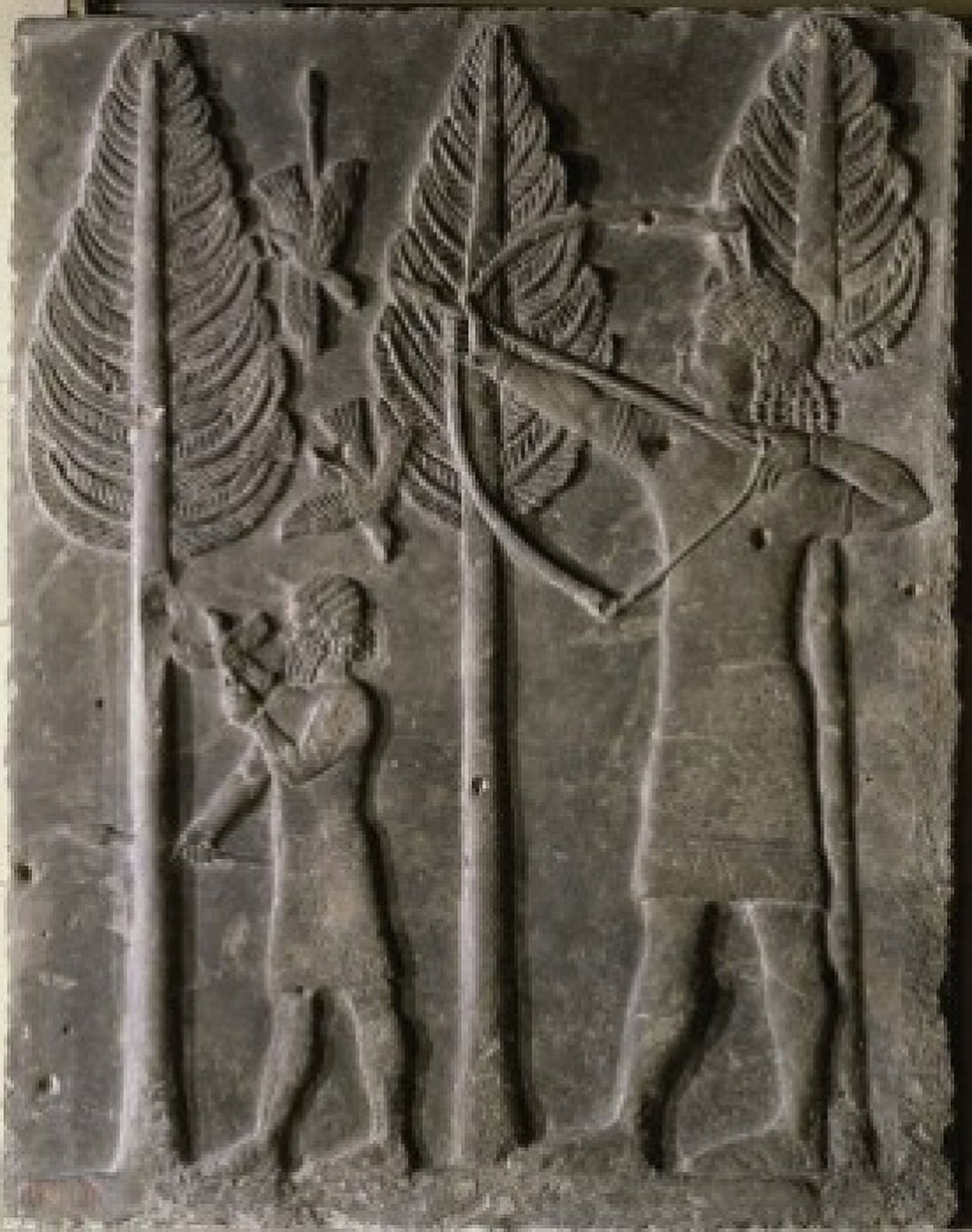 Relief Hunting Scene Mesopotamian Art Musee du Louvre Paris Canvas Art - (24 x 36)