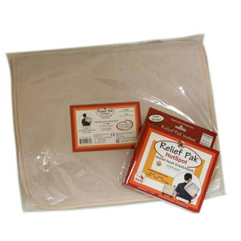 Relief Pak HotSpot Moist Heat Pack Cover - Terry with Foam-Fill - Standard Relief Pak HotSpot Moist Heat Pack Cover - Terry with Foam-Fill - Standard