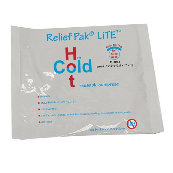 Relief Pak Lite reusable hot/cold pack, 5 x 6", case of 48