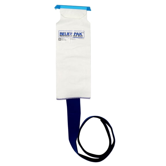 Relief Pak Portable Insulated Ice Bag - Hook/Loop Band - small - 5" x 13"