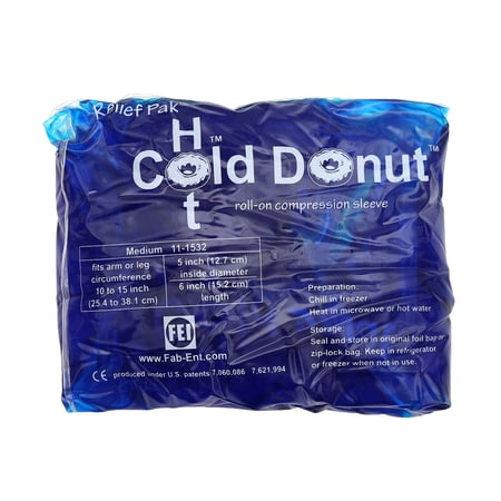 Relief Pak cold-hot Donut compression sleeve, medium, 10/case