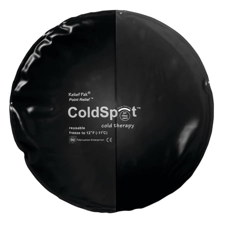 Relief Pak\xc2\xae ColdSpot\xe2\x84\xa2 Black Urethane Pack - circular - 10" diameter