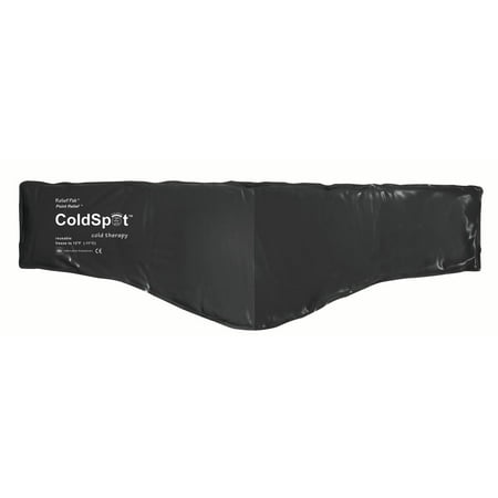 Relief Pak\xc2\xae ColdSpot\xe2\x84\xa2 Black Urethane Pack - neck contour - 6" x 23" - Case of 12