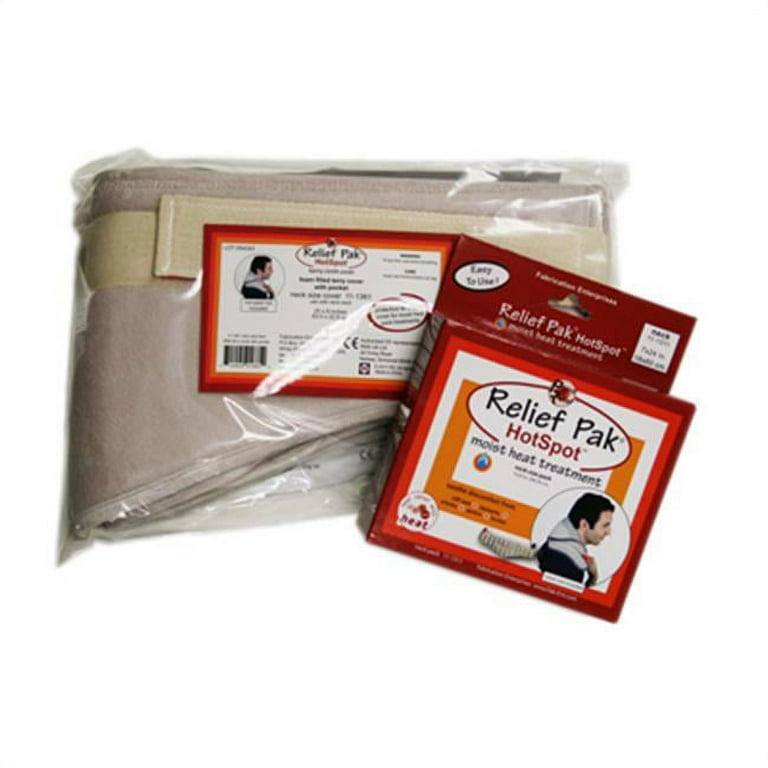 Relief Pak HotSpot Moist Heat Pack and Cover Set - Neck Pack with Terry with Foam-fill Cover - Case of 12 Relief Pak HotSpot Moist Heat Pack and Cover Set - Neck Pack with Terry with Foam-fill Cover - Case of 12