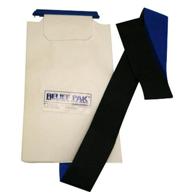 Relief Pak Insulated Ice Bag - Hook/Loop Band - large - 7 Relief Pak Insulated Ice Bag - Hook/Loop Band - large - 7