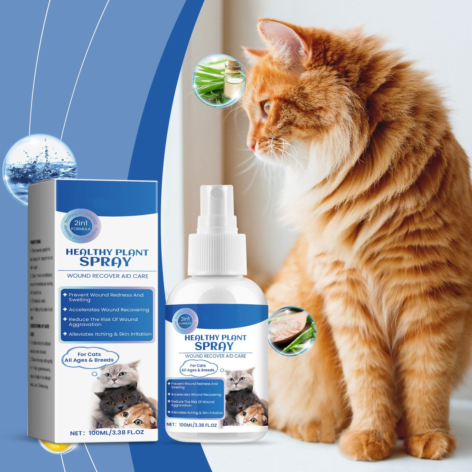 Relief Spray for Dogs, Dogs Pet Treatment Spray for Itchy, Irritated