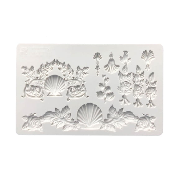 Relief Style Fondant Silicone Material Moulds for Baking Cake Border Decoration