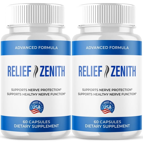 Relief Zenith Advanced Nerve Health Support Pills Natural Vitamin Supplement ReliefZenith 120 Capsules