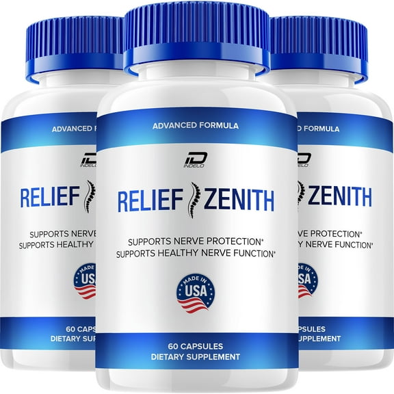 Relief Zenith Capsules – ReliefZenith Natural Ingredients Glycogen Support, 3 Pack, 180 Capsules