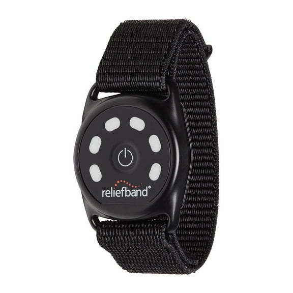 Reliefband Sport Black Anti-Nausea Waterproof Wristband,  USB Rechargeable