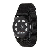 Reliefband Sport Black Anti-Nausea Waterproof Wristband, USB Rechargeable