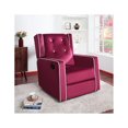 thumbnail image 1 of Naomi Home Nursery Glider Recliner, 360° Swivel Motion, Soft Cushions, Burgundy, 1 of 2