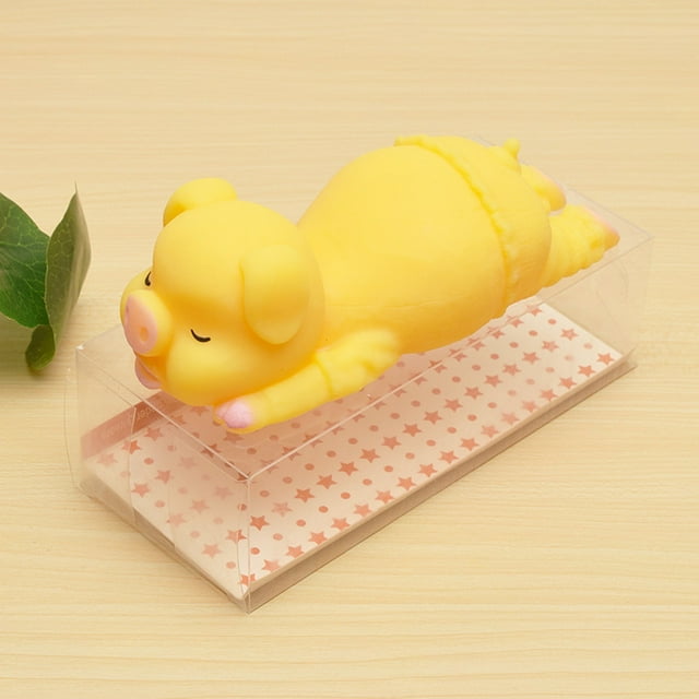 Relieve Stress Soft Plastic Pig Creative Colorful Soft Novelty Holding Pressure