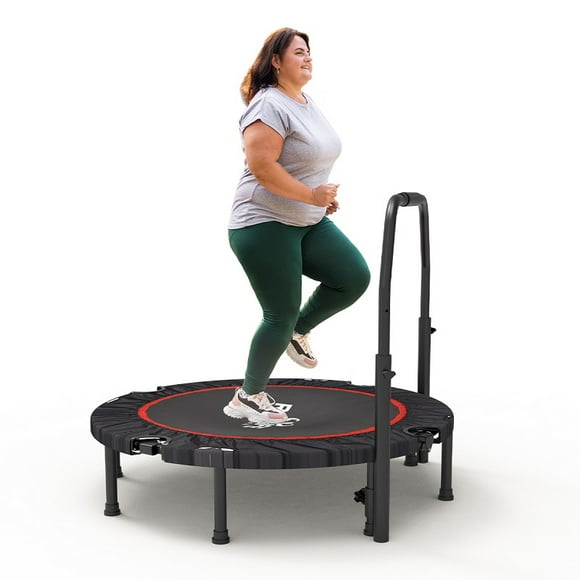 Relife Sports 48" Foldable Fitness Trampoline for Adults Kids Exercise Trampoline Mini Rebounder Indoor Cardio Workout