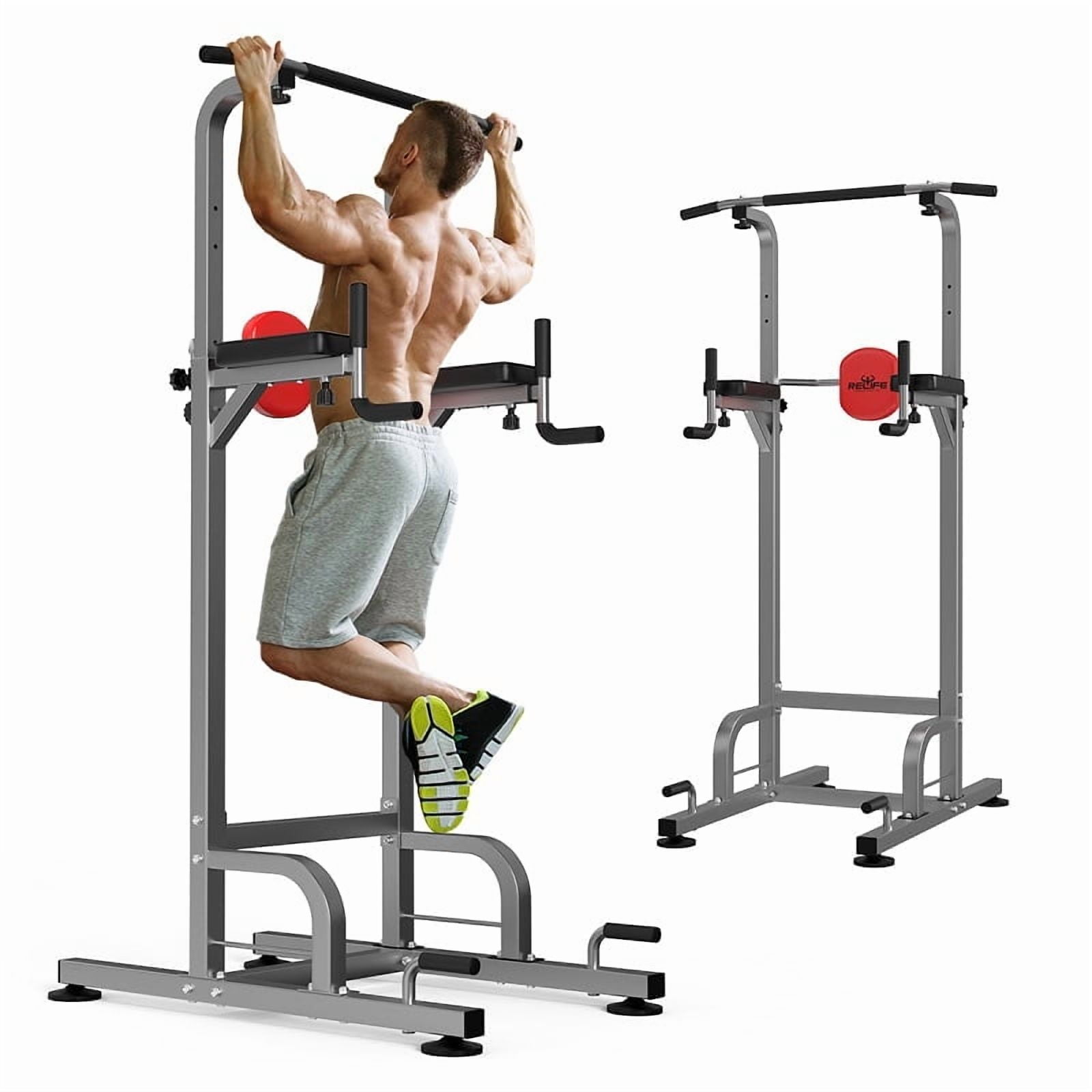 RELIFE REBUILD YOUR LIFE Power Tower Workout Stand, Multifunction