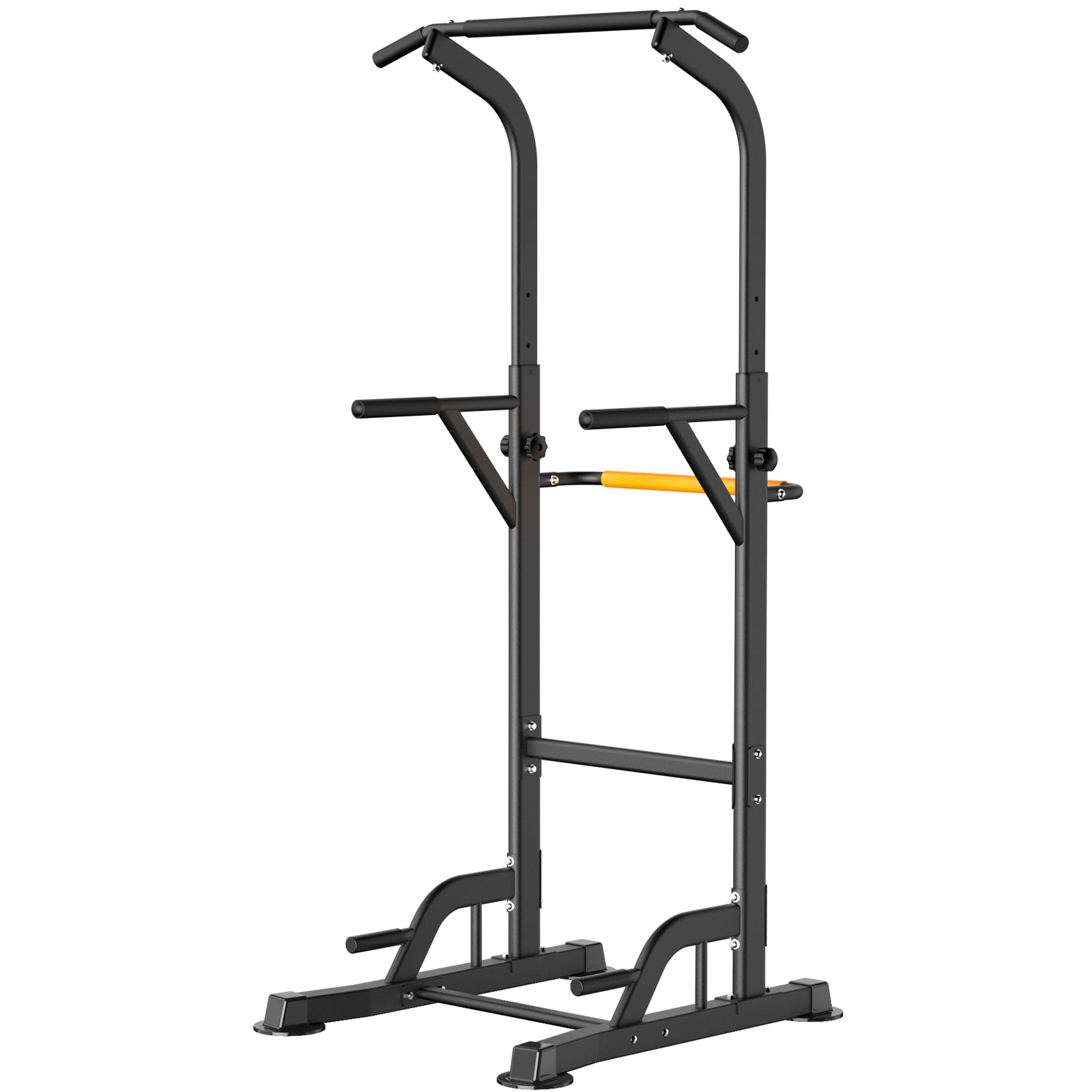Relife Sports Power Tower Pull up Bar Station Workout 38 Dip Station for Strength Training 330lb Black