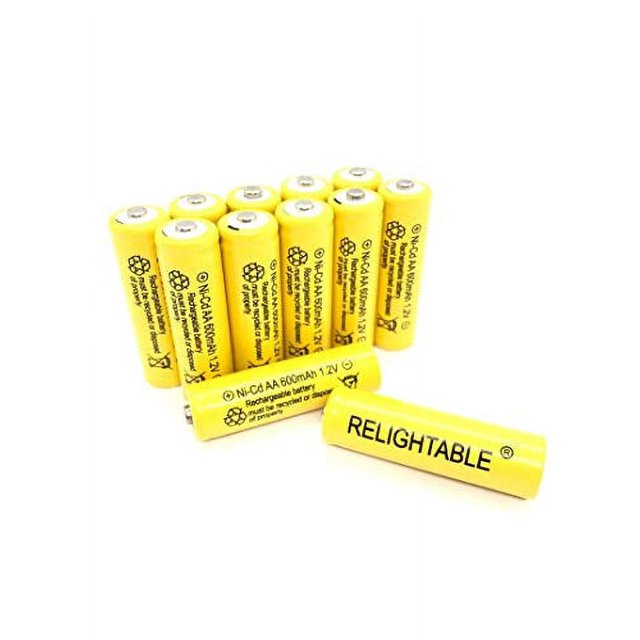 Relightable NiCd AA/AAA 600mAh 1.2V Rechargeable Batteries for Solar
