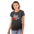 thumbnail image 1 of Religion Christian Jesus Loves You Womens Slim Fit Graphic Tee Brisco Brands S, 1 of 5