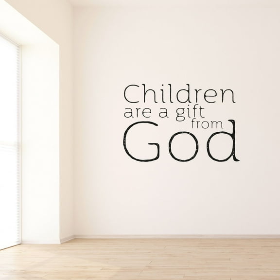 Religion Gift From God Religous Saying Quote Positive Life Motivation Quotes Saying Wall Art Sticker Designs Vinyl Stickers For Home House Walls Rooms Window Bedroom Decoration Size (6x10 inch)