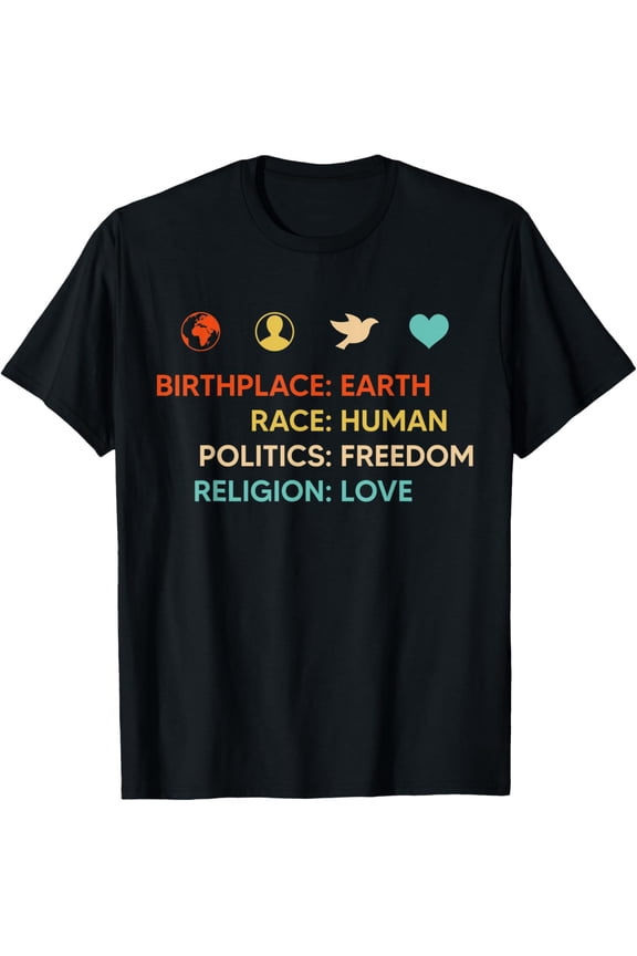 Religion Love T-ShirtMen and women, Black T-shirt, size: Extra large