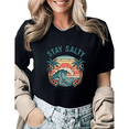 thumbnail image 1 of Religious Beach Lover Matthew 5:13 Graphic Tees Womans Tshirt Shirts Black White S-5XL Tops, 1 of 4