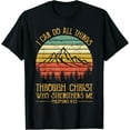 thumbnail image 1 of Religious Bible Verse Philippians 4:13 Mens Womens Christian T-Shirt mens t shirt，black，women，funny，misfits，men，journey, 1 of 4