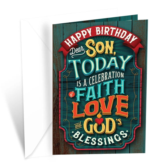 Prime Greetings Religious Birthday Card For Son