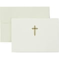 thumbnail image 1 of Religious Blank Cards, Gold Cross (20 Cards with Envelopes), 1 of 3