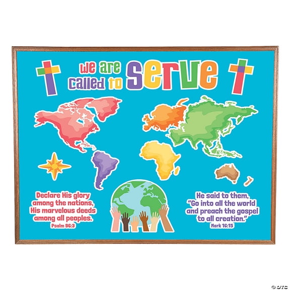 Religious Called to Serve Classroom Bulletin Board Set 23 Pieces