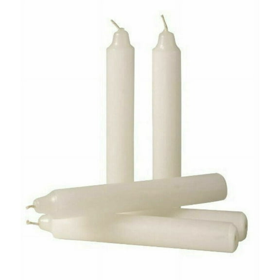 Religious Candles Long Burn, White, 12 Count