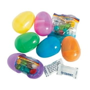 Religious Candy Filled Bright Eggs 2Dz - Party Supplies - 24 Pieces