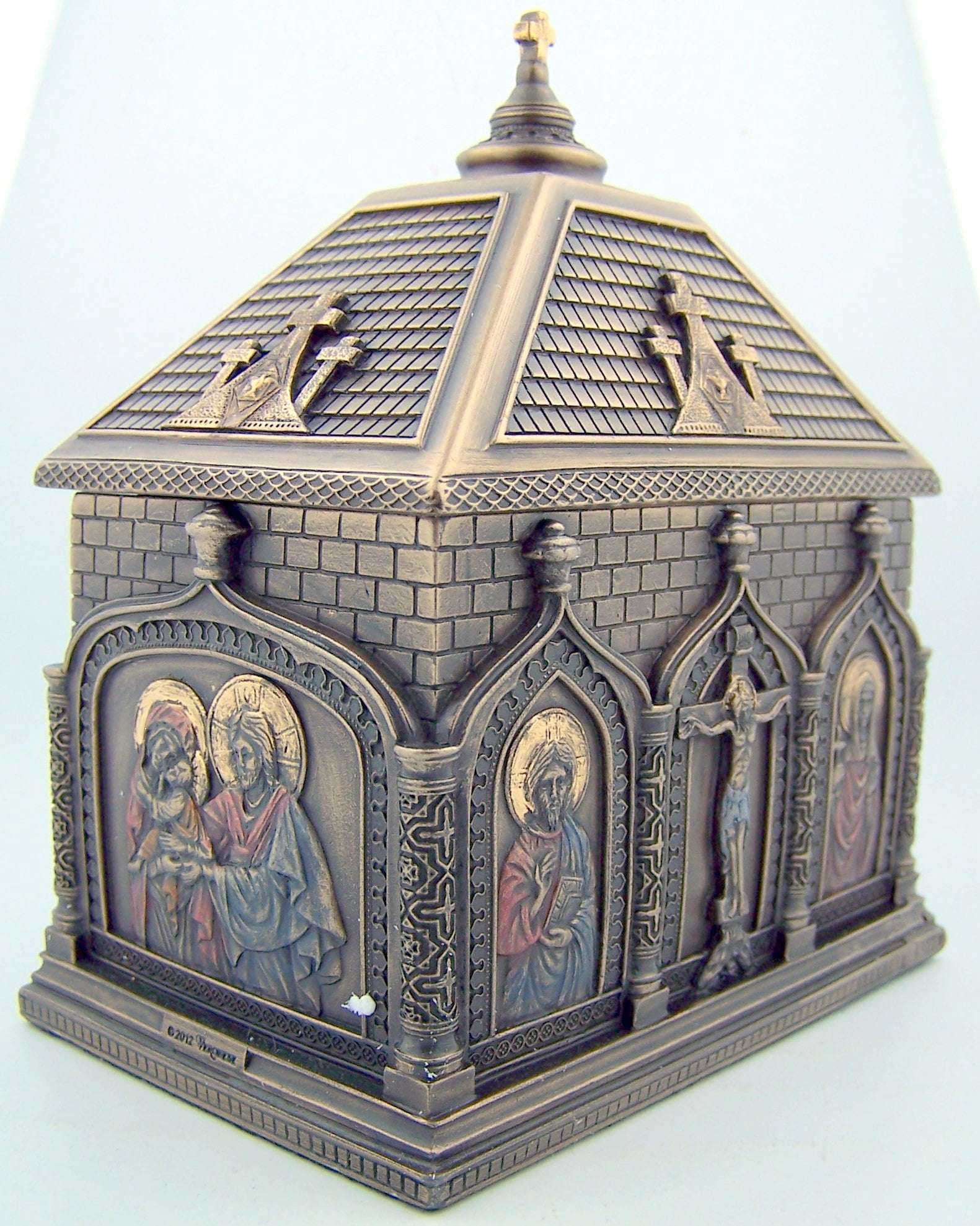 Religious Catholic Gift Cold Cast Bronze 5 7/8 Inch Church Chapel Icon ...