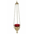thumbnail image 1 of Religious & Catholic Hanging Sanctuary Lamp With Ruby Glass, 1 of 2