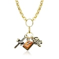 thumbnail image 1 of Religious Charm Necklace In Gold, 1 of 1
