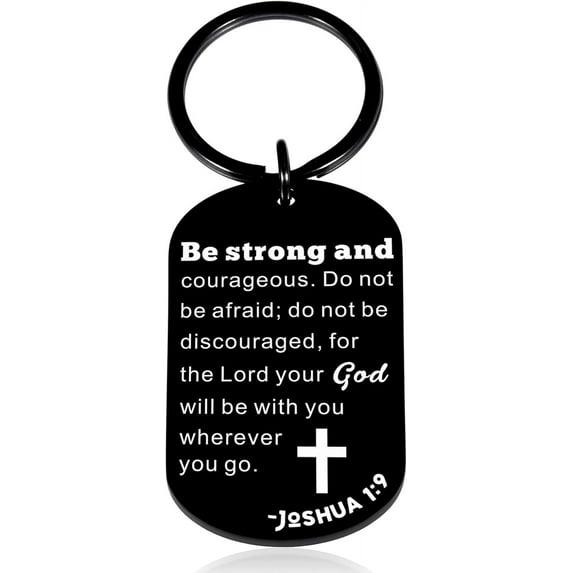 Religious Christian Inspirational Gifts for Women Men Easter Gifts for Kids Cross Keychain Bible Verse