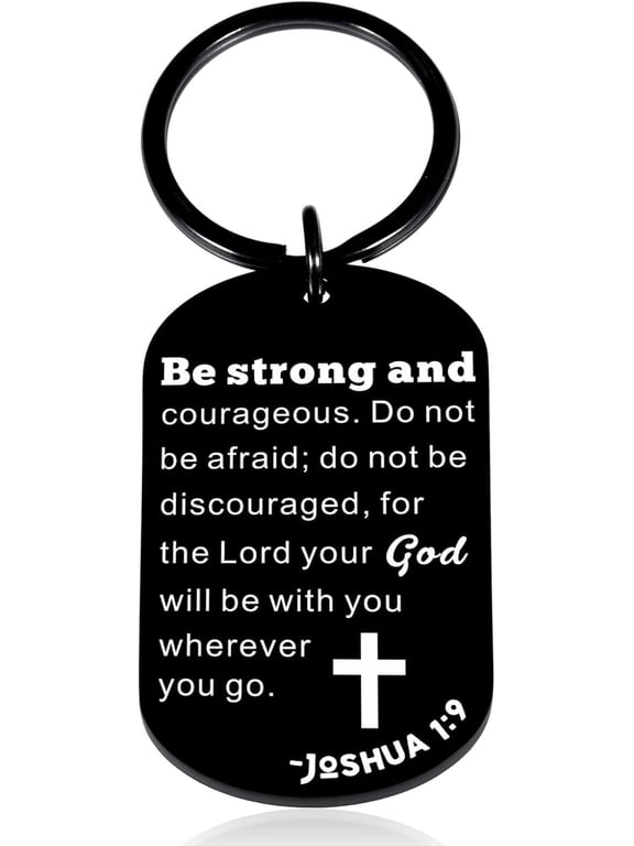 Religious Christian Inspirational Gifts for Women Men Easter Gifts for Kids Cross Keychain Bible Verse