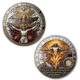 thumbnail image 1 of Religious Christian Jesus Coin, Inspirational Faith Commemorative Token, Souvenir Collectible Coin, Gift for Church Friends Family Decoration, 1 of 8