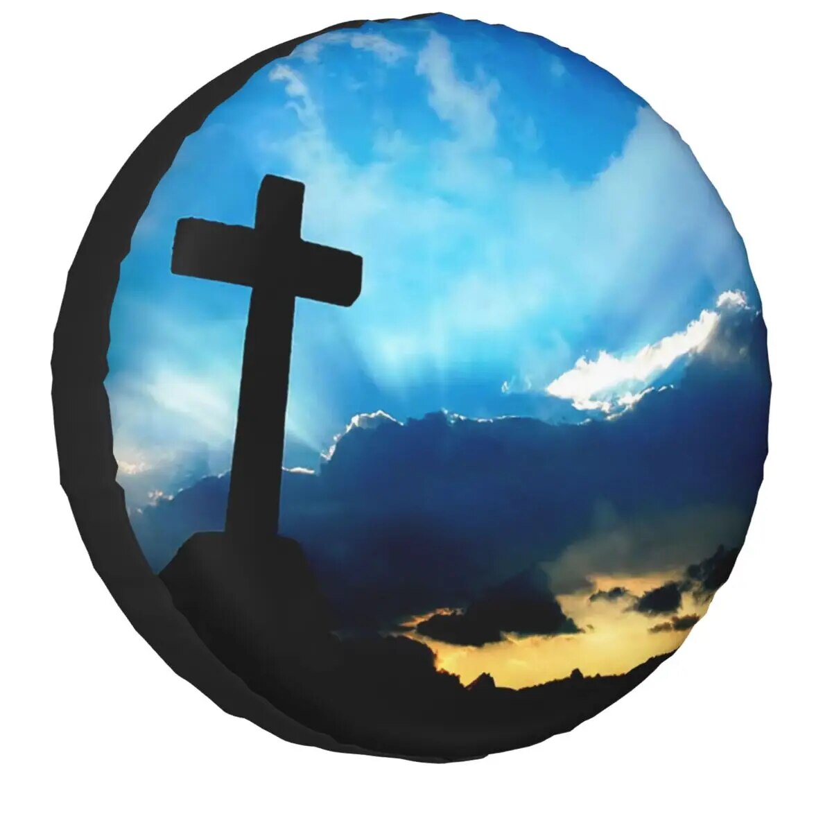 Religious Christian Jesus Spare Tire Cover for Honda CRV RV SUV Trailer