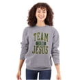 thumbnail image 1 of Religious Christian Team Jesus Sweatshirt for Men or Women Brisco Brands M, 1 of 6