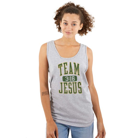 Religious Christian Team Jesus Tank Top T Shirts Men Women Brisco Brands S