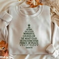 thumbnail image 1 of Religious Christmas Embroidered Sweatshirt, Christian Faith Embroidery Top, Jesus Quote Holiday Embroidered Shirt, 1 of 5