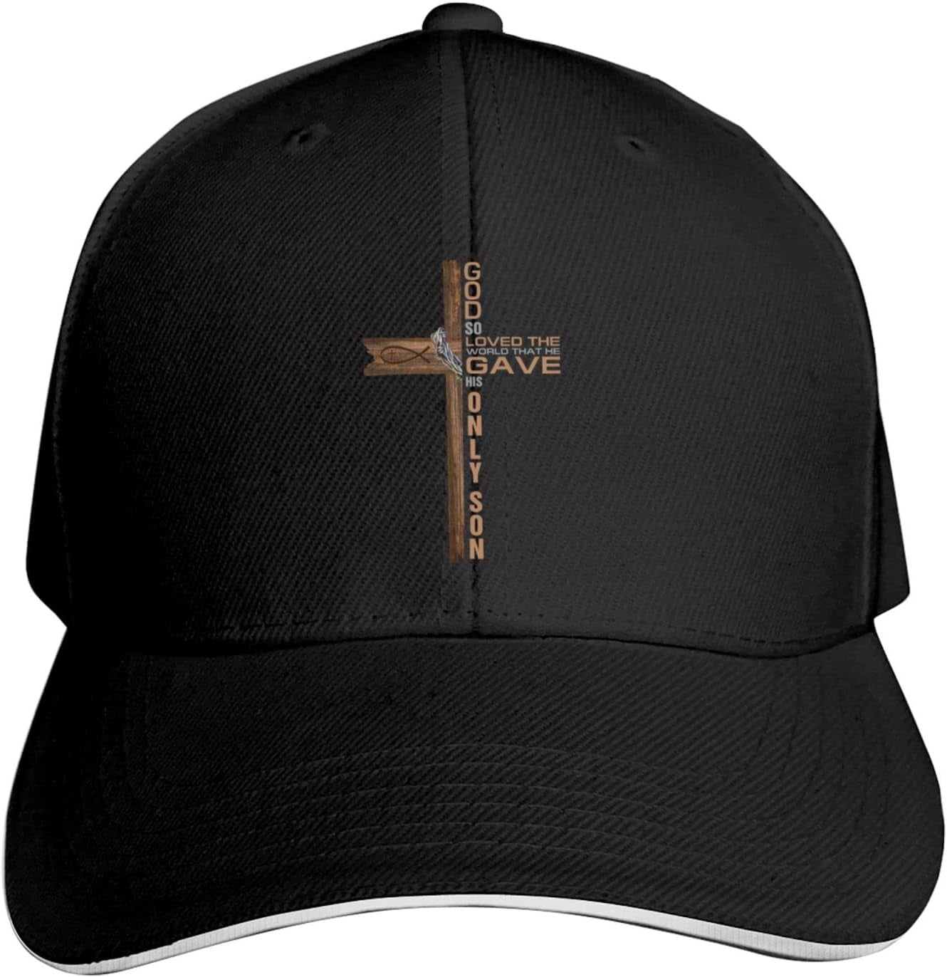Cross John 3 16 vers God Jezus geloof geschenk unisex eendentong pet