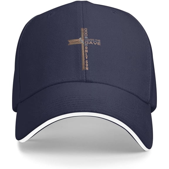 Religious Cross John 3:16 God Loved The World Jesu Gray Baseball Cap Adjustable Trucker Caps Sun Hats Baseball Hats
