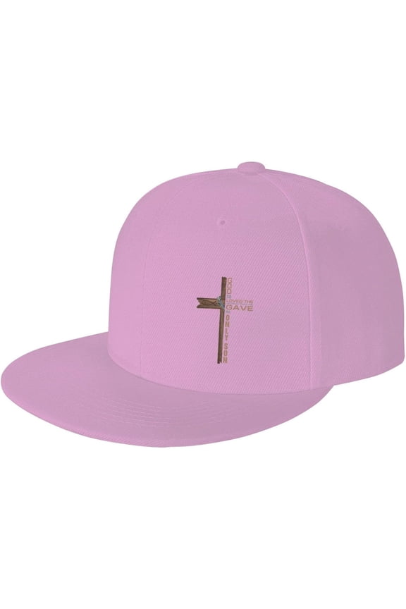 Religious Cross John 3:16 God Loved The World Jesu Trucker Hat Women Men Baseball Cap Gift Adjustable Dad Hat Black