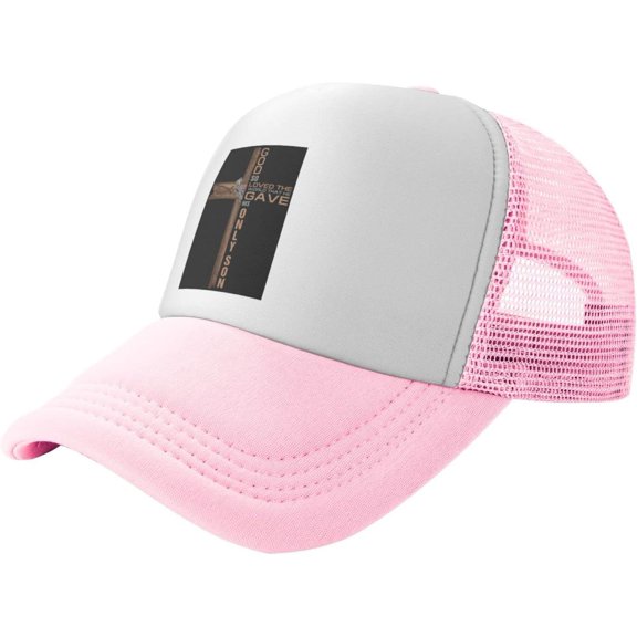 Religious Cross John 3:16 God Loved The World Jesu Trucker hat Men Baseball Cap Black Sun Dad Hat Women Cowboy hat