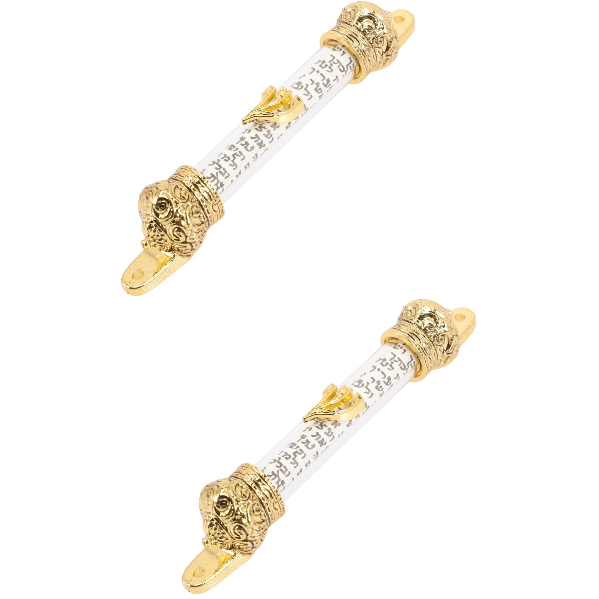 Religious Door Mezuzah Side Bible Crown Scroll Crafts for Adults Metal