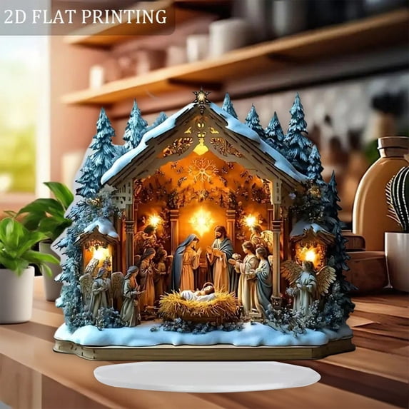 Religious Easter Decoration for Table, Coffee Table Decor Cute Bookshelf Decor, Vintage Easter Decor for Home Easter Gifts
