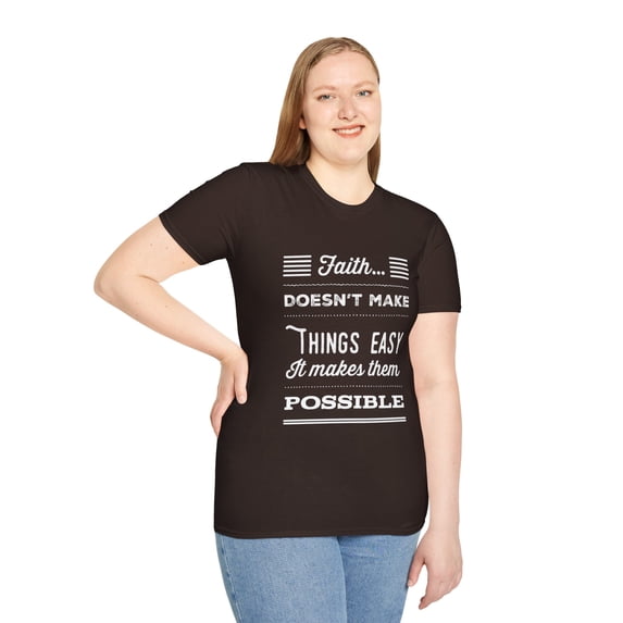 Religious Faith Possibile Graphic Christian T-shirt