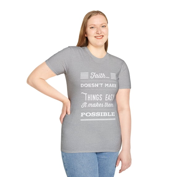 Religious Faith Possibile Graphic Christian T-shirt